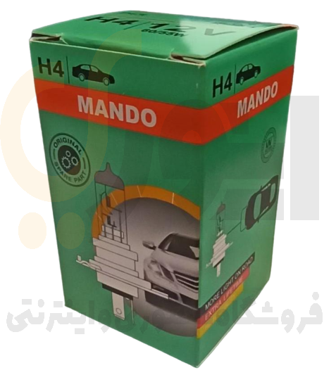  لامپ سه خار H4 نور فابریک ۱۲V100/90W ماندو | MANDO 