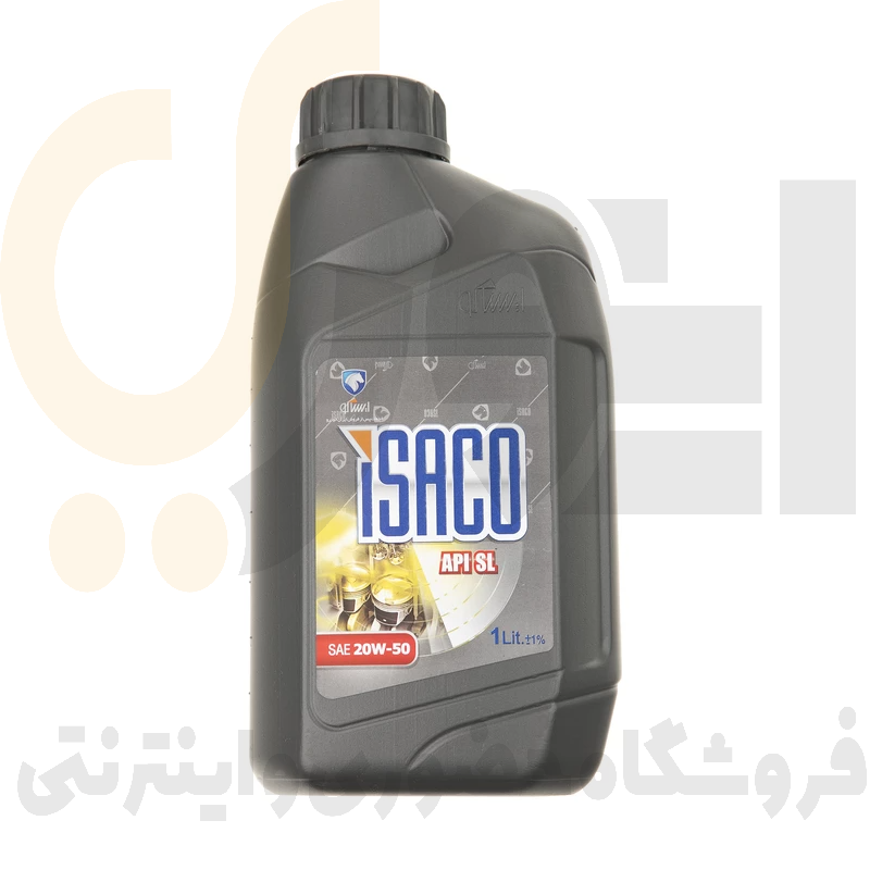  روغن موتور بنزینی 1 لیتری 20W50 SL/CF - ISACO - نفت سپاهان 