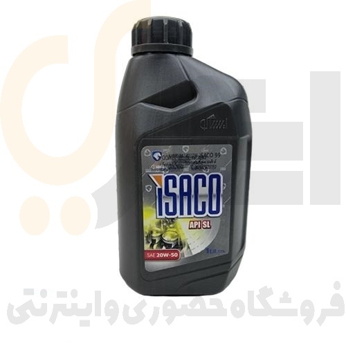  روغن موتور بنزینی 1 لیتری 20W50 SL/CF - پلاستیکی - ISACO - بهتام 