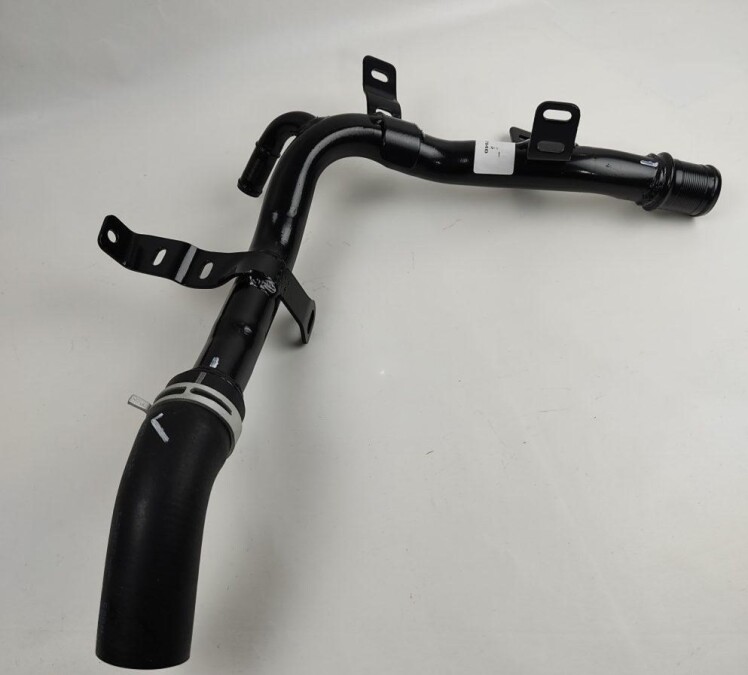 شیلنگ رادیاتور 206 TU5 پژو - مجموعه شیلنگ رادیاتور و پایه نگهدارنده (لوله فلزی) - ISACO - ایساکو