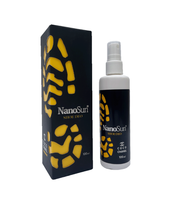 خوشبو کننده و ضدعفونی کننده کفش رایحه شنل حجم 100 میلی لیتر نانو سان | NANO SUN