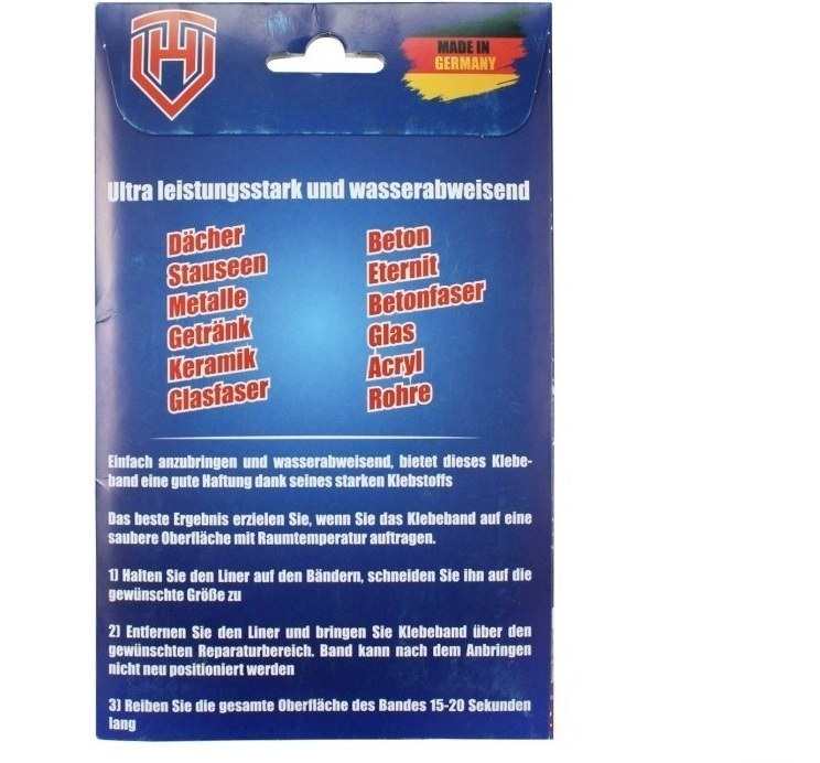  چسب ضد آب نواری ۴ عددی ۱۰ در ۱۵ سانتی متر فلکسی تیپ | FLEX TAPE ( آلمان ) 
