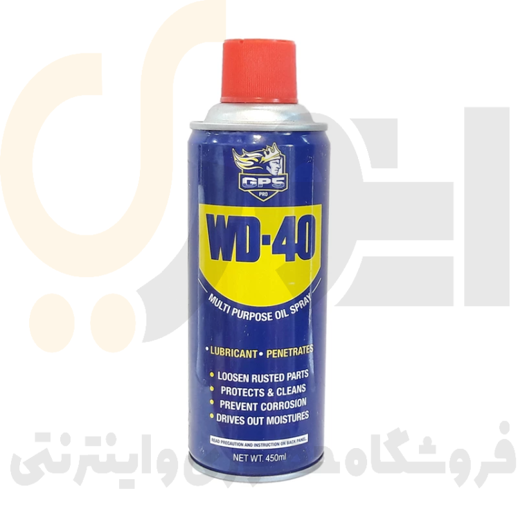 اسپری روان کننده WD-40 حجم 450 میلی لیتر برند GPS