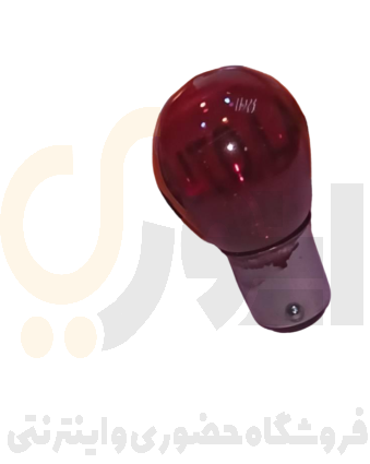  لامپ ۲ دو کنتاکت ۱۲V21/5W مدل BAY15D خار مساوی بالا پایین قرمز شرکت AUTO LAMP BULBS 