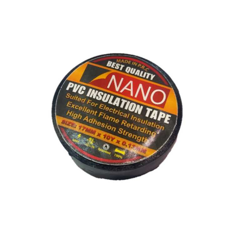 نوار چسب برق مشکی ۱۰ یاردی نانو | NANO
