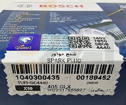  شمع موتور ۴۰۵-سمند-EF7-206 TU3-پارس-پراید - پایه کوتاه - ISACO - بوش BOSCH 