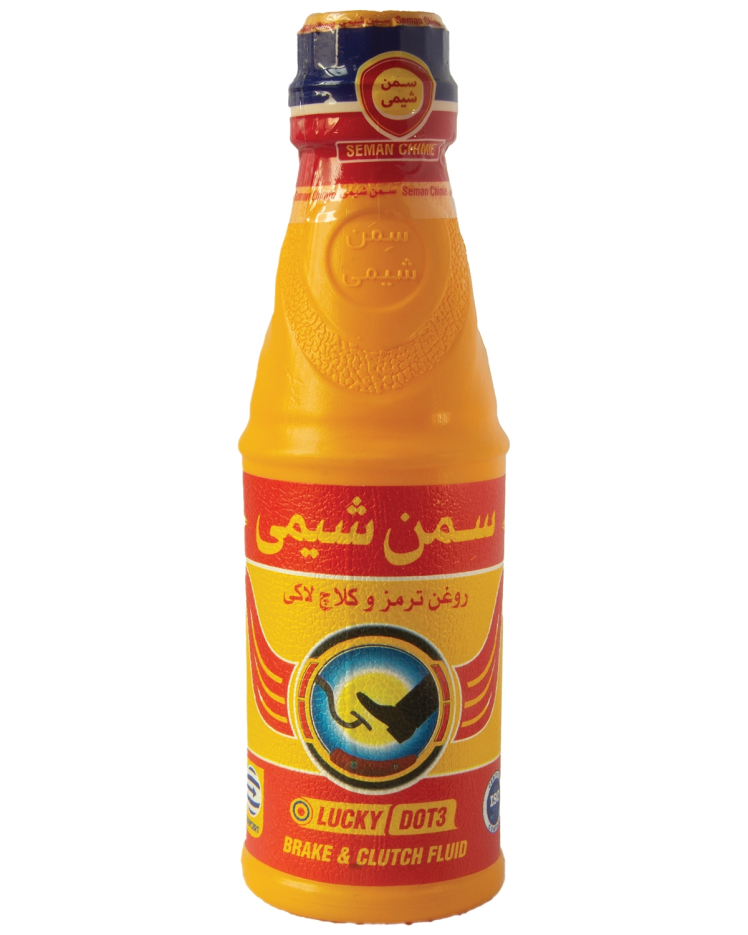 روغن ترمز خودرو زرد سمن شیمی مدل Dot 3 لاکی حجم ۲۵۰ میلی‌ لیتر