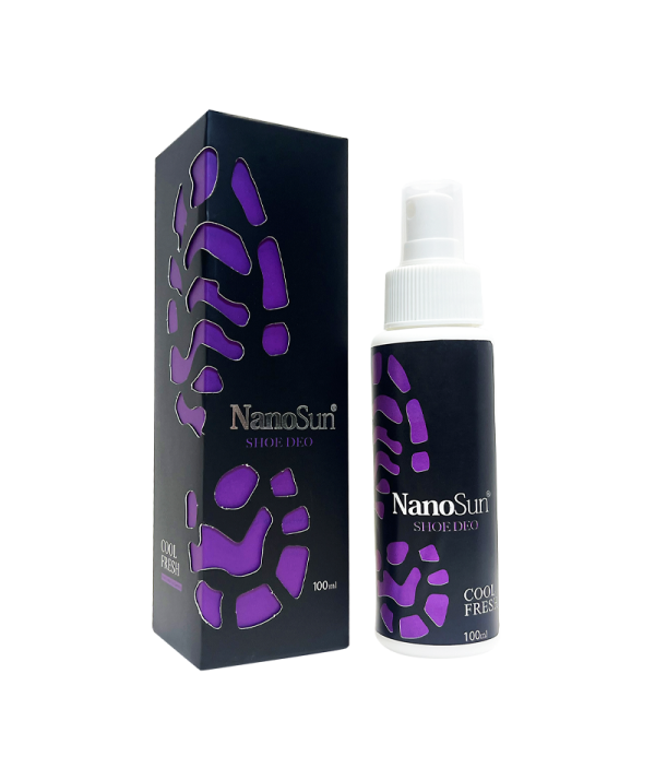 خوشبو کننده و ضد عفونی کننده کفش رایحه کول فرش حجم 100 میلی لیتر نانو سان | NANO SUN