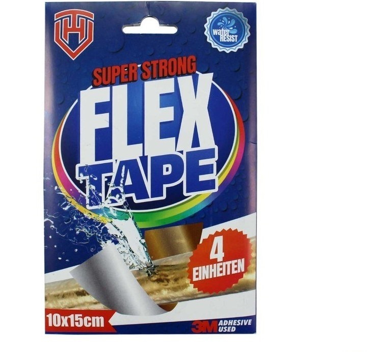  چسب ضد آب نواری ۴ عددی ۱۰ در ۱۵ سانتی متر فلکسی تیپ | FLEX TAPE ( آلمان ) 
